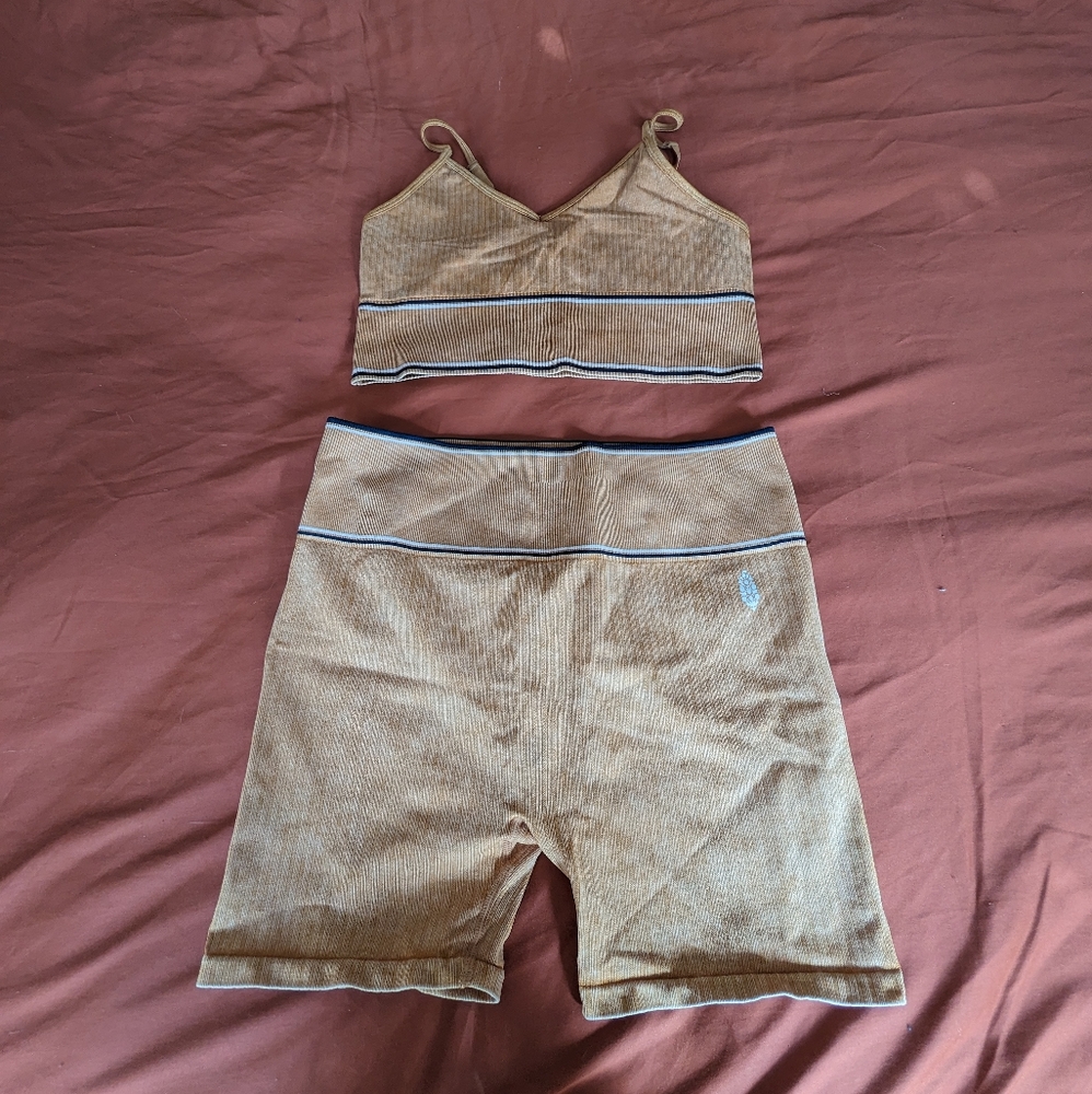 Free People Movement Biker Short Set
